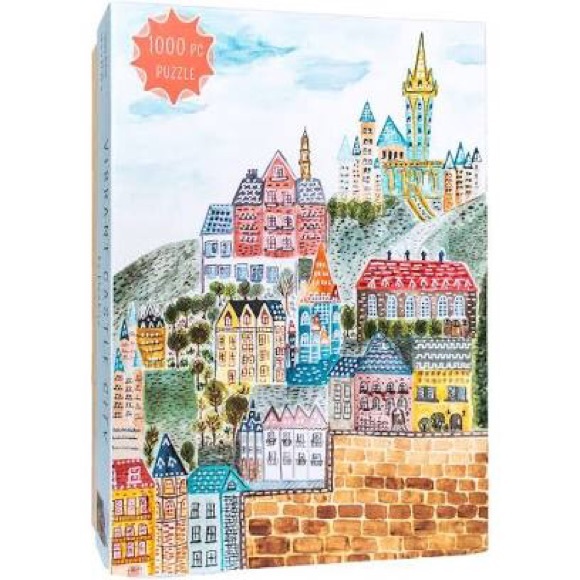 Vibrant Castle City 1000 Piece Art Jigsaw Puzzle Europe Elewhite - Picture 3 of 3